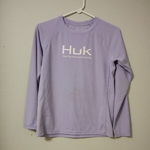Huk Youth Large Purple Shirt